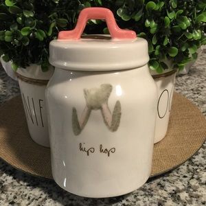Rae Dunn Hip Hop bunny canister small